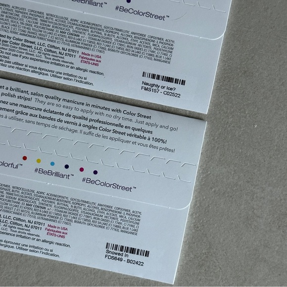 Color Street Nail Polish Strips Bundle Naughty or Ice? & Snowed In Festive - Picture 5 of 5